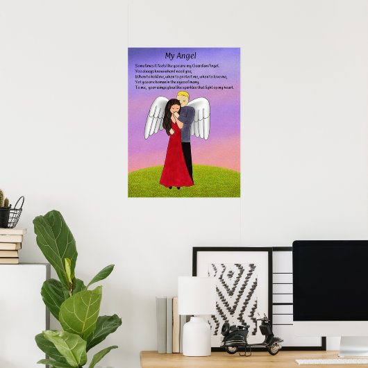 Mein Angel Poster (Heimbüro)