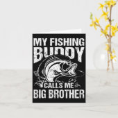 Mein Angelbuddy nennt mich Big Brother Fisherman F Karte (Gelbe Blume)