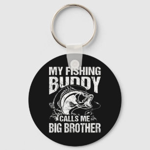 Mein Angelbuddy nennt mich Big Brother Fisherman F Schlüsselanhänger