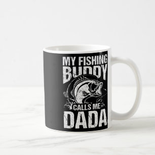 Mein Angelbuddy nennt mich Dada Vatertag Fischer Kaffeetasse