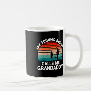 Mein Angelbuddy nennt mich Grandaddy Retro Vintag Kaffeetasse