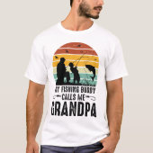 Mein Angelbuddy nennt mich Opa T-Shirt (Vorderseite)