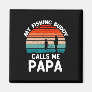 Mein Angelbuddy nennt mich Papa Retro Vintag Grand Magnet