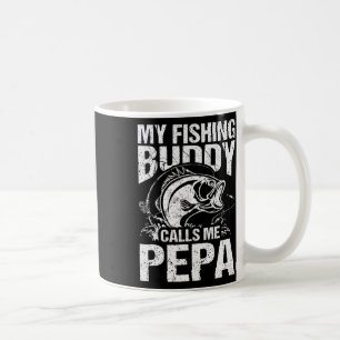 Mein Angelbuddy nennt mich Pepa am Vatertag-Angler Kaffeetasse