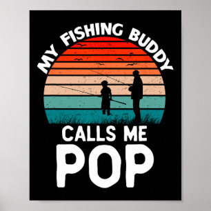 Mein Angelbuddy nennt mich Pop Retro Vintag Granda Poster