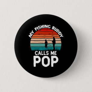 Mein Angelbuddy nennt mich Pop Retro Vintage Opa Button