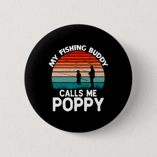 Mein Angelbuddy nennt mich Poppy Retro Vintag Gran Button