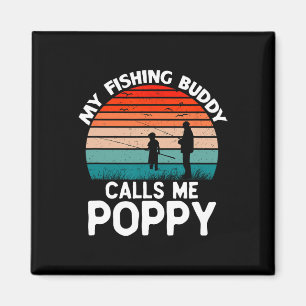 Mein Angelbuddy nennt mich Poppy Retro Vintag Gran Magnet