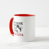 Mein Angelbuddy nennt mir Opa, Geschenk Tasse (Vorderseite Links)