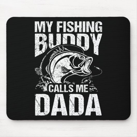 Mein Angelpartner nennt mich Dada Vatertag-Angler Mousepad (Vorne)