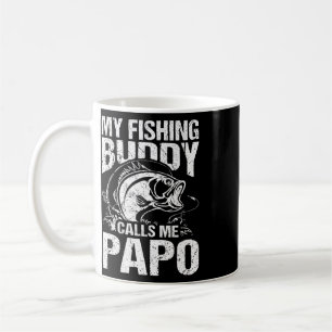 Mein Angelpartner nennt mich Papo am Vatertag-Angl Kaffeetasse