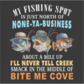 MEIN ANGELPLATZ AUFKLEBER (Vorderseite)