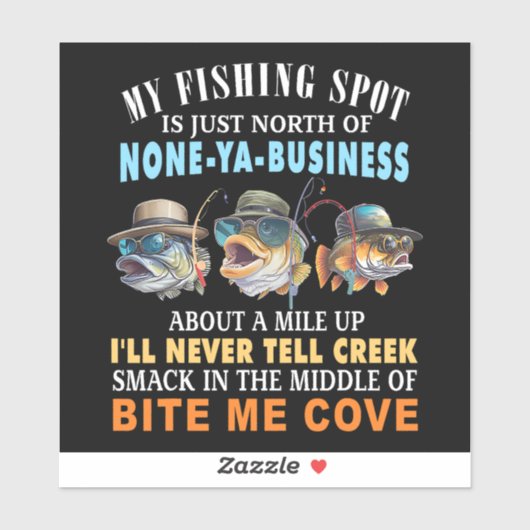 MEIN ANGELPLATZ AUFKLEBER (Blatt)