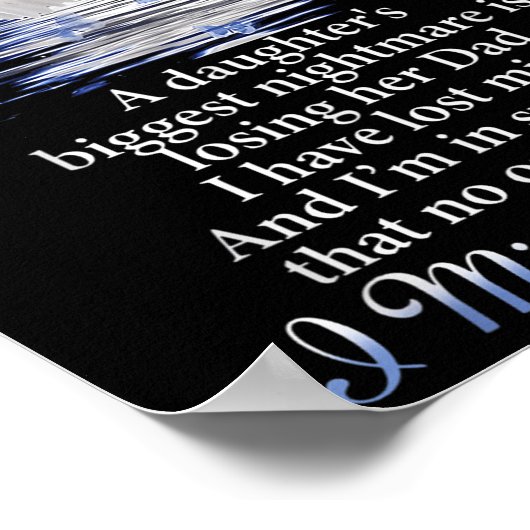 Mein Angle Vater ich verzeihe dir Vater Memorial D Poster (Ecke)