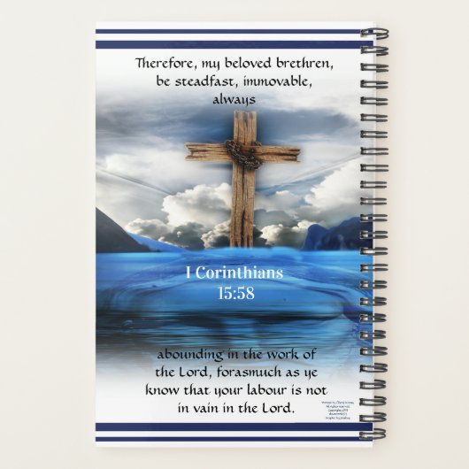 Mein Anker hält einen künstlerischen Geschäftsplan Planer (Rückseite)