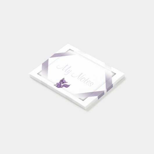 Mein Anmerkungs-Post-Itlila Kitty Post-it Klebezettel (angewinkelt)