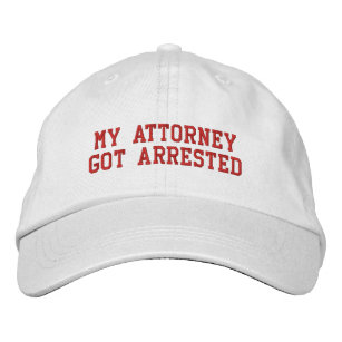 Mein Anwalt Got verhaftet Bestickte Baseballkappe