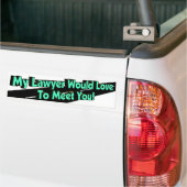 Mein Anwalt würde Liebe Autoaufkleber (Auf Lkw)