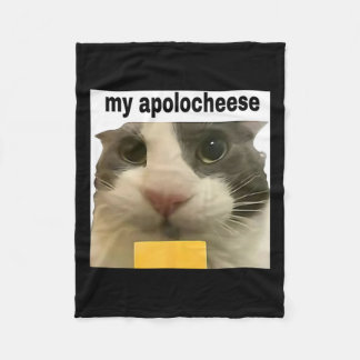 Mein Apolokäse Funny Cat Meme Brainrot Gen Z Spaß Fleecedecke