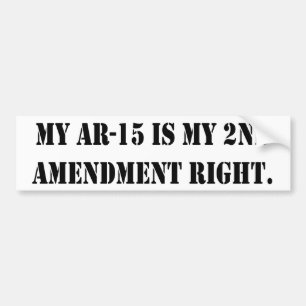 Mein AR-15 ist mein 2. Änderungs-Recht Autoaufkleber