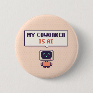 Mein Arbeitskollege ist ein lustiger AI-Pixel-Butt Button