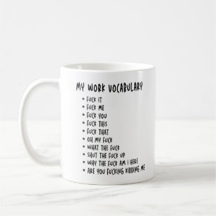 Mein Arbeitswortschatz - Lustiges Geburtstagsgesch Kaffeetasse