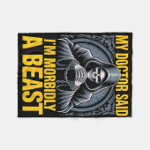 Mein Arzt sagte, ich sei ein mutiger, sonniger Pat Fleecedecke (Vorderseite (Horizontal))