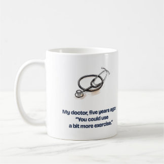 Mein Arzt sagte mehr Sport Lustiger Läufer Kaffeetasse