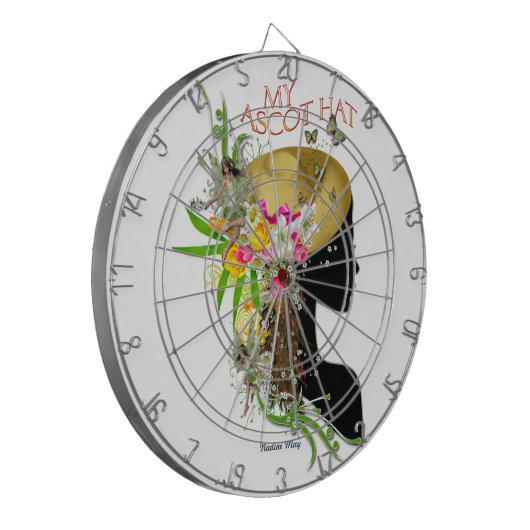 Mein Ascot-Hut Dartscheibe (Vorderseite Links)