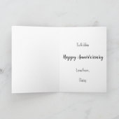 Mein Ass von Diamanten im Chaos der Liebe des Lebe Karte (Innenseite)