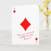 Mein Ass von Diamanten im Chaos der Liebe des Lebe Karte (Gelbe Blume)