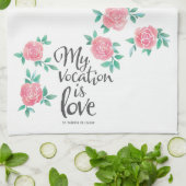 Mein Aufenthalt ist Liebe. Geschirrtuch (Gefaltet)