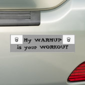 Mein Aufwärmen = Ihr Training Autoaufkleber (Auf Auto)