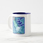 Mein Auge auf euch Hurrikan Storm Slogan Zweifarbige Tasse (Vorderseite Links)