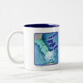 Mein Auge auf euch Hurrikan Storm Slogan Zweifarbige Tasse (Links)