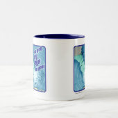 Mein Auge auf euch Hurrikan Storm Slogan Zweifarbige Tasse (Mittel)