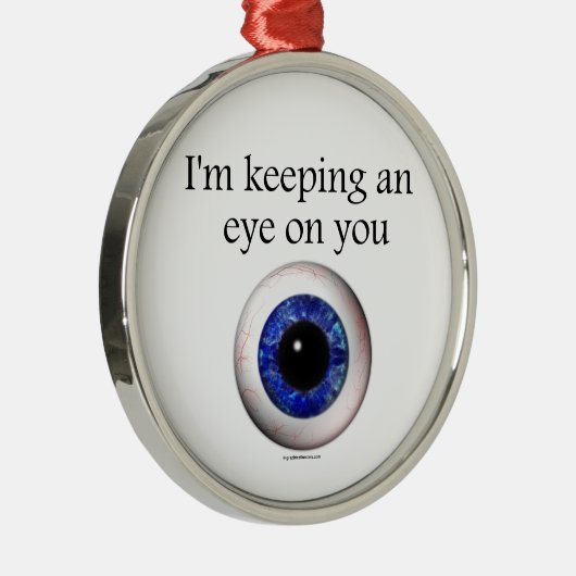 Mein Auge behalte auf dir Silbernes Ornament (Rechts)