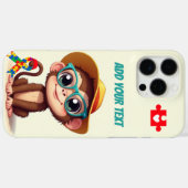 Mein Autistischer niedlicher Affe Case-Mate iPhone Hülle (Rückseite (Horizontal))