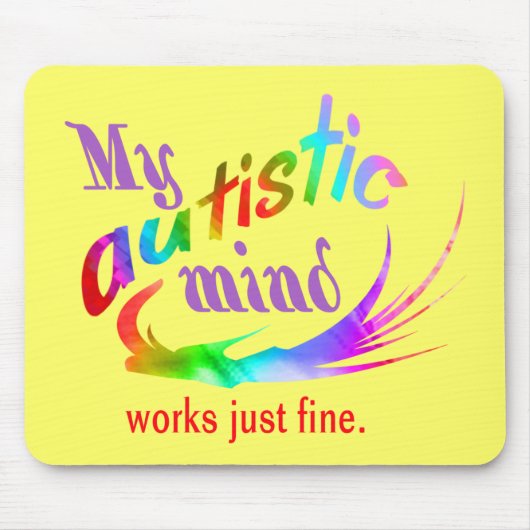 Mein autistischer Verstand Mousepad (Vorne)