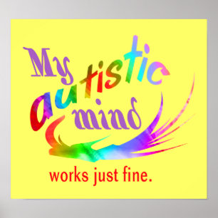 Mein autistisches Sinnesplakat Poster