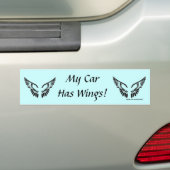 Mein Auto hat Flügel! Autoaufkleber (Auf Auto)