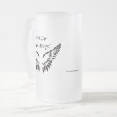 Mein Auto hat Flügel! Mattglas Bierglas (Vorderseite Links)