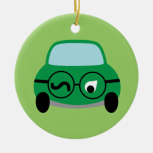Mein Auto ist clever Keramikornament