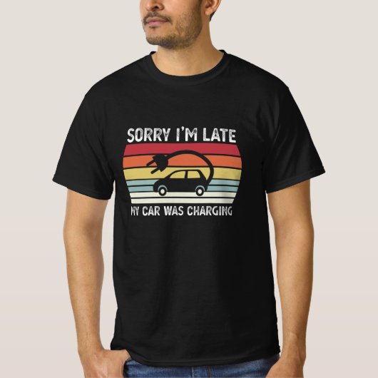 Mein Auto laste Funny Electric Vehicle EV Geschenk T-Shirt (Vorderseite)