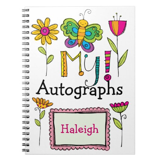 Mein Autograph Book - SRF Notizblock (Vorderseite)