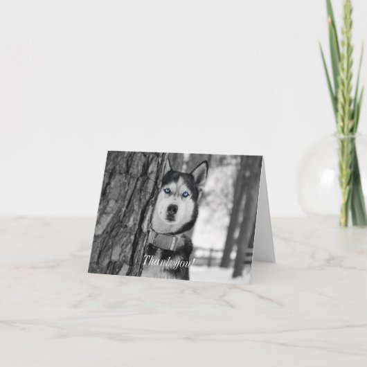 Mein Baby Blue Eyes Dankeskarte (Vorderseite)