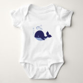 Mein Baby Blue Whale Baby Strampler (Vorderseite)