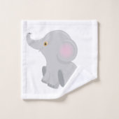 Mein Baby Elephant Badhandtuch Set (Waschlappen)