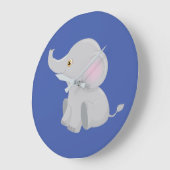 Mein Baby Elephant große Uhr (Winkel)