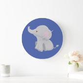 Mein Baby Elephant große Uhr (Zuhause)